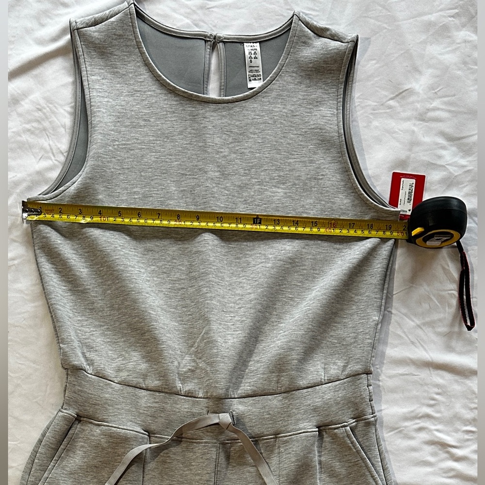 Spanx AirEssentials Light Grey Wide Leg Jumpsuit XL NWT - Picture 9 of 11